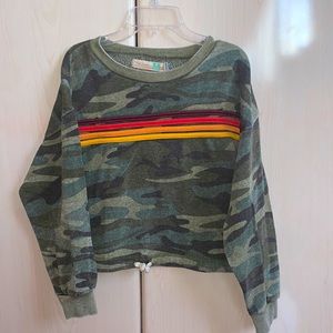 Vintage Havana rainbow striped sweater
